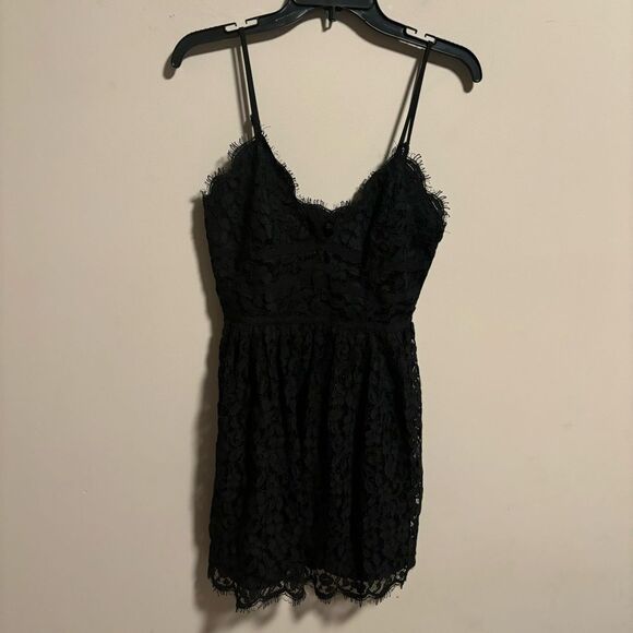 Revolve NBD Give It Up Black Lace Dress- Size Small - Picture 2 of 7